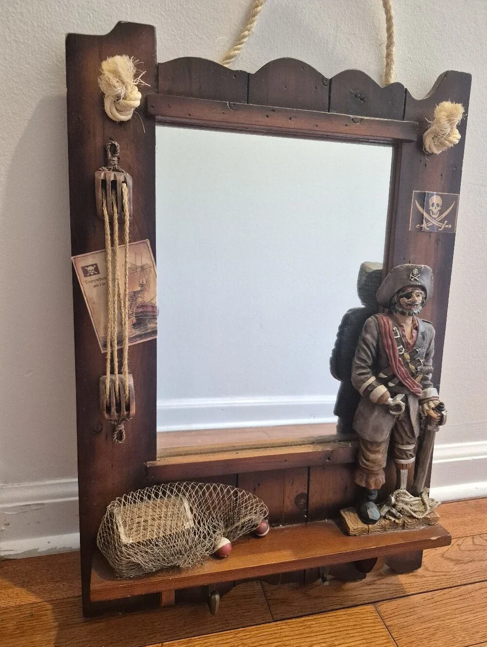 Rustic Pirate Wall Mirror
